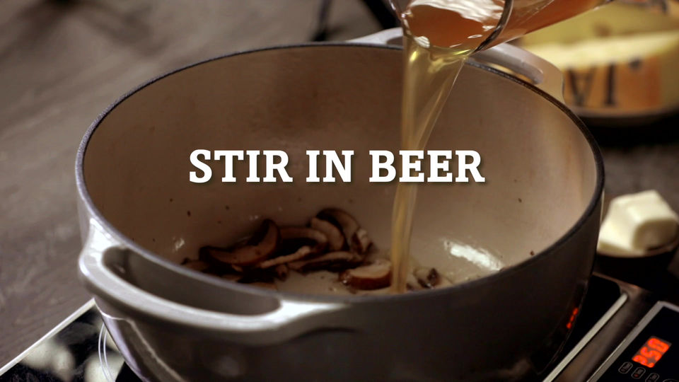 Beer and Mushroom Mac & Cheese